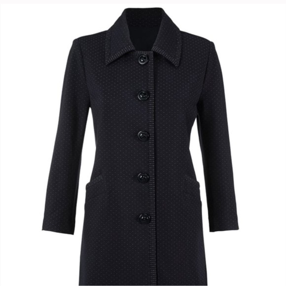 CAbi Two Piece Matching Set Jacket and Pants Navy Dot Print Women's Small - Picture 2 of 15